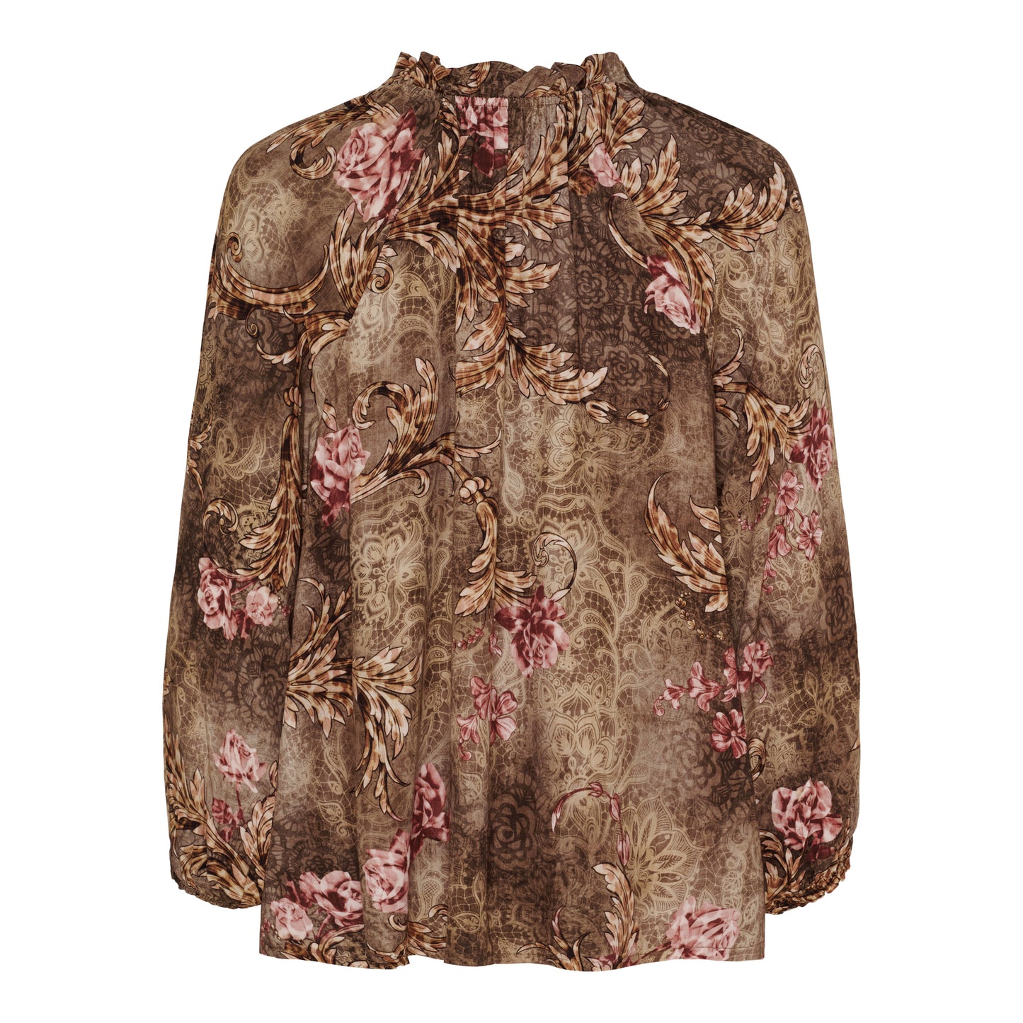 Pusero Octavia roosa/ruskea-Puserot-Marta du Chateau-Lahja ja sisustus Pussukka Katariina Home Oy