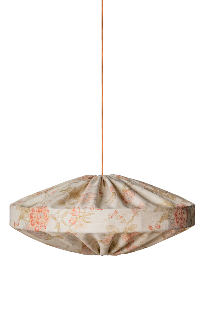 Varjostin Alba beige kukallinen eri kokoja-Valaisimet-Alde&Lind-Lahja ja sisustus Pussukka