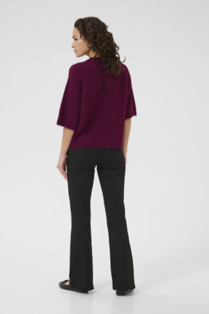 Neulepusero Emilie viininpunainen-Neuleet/Neuletakit-Kaffe-Lahja ja sisustus Pussukka Katariina Home Oy