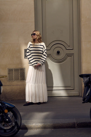 Maksihame Elonor luonnonvalkoinen-Mekot/Hameet-Soaked in Luxury-Lahja ja sisustus Pussukka Katariina Home Oy