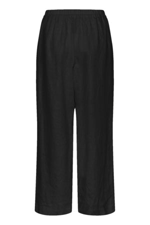 Pellavahousut Celian musta-Housut/Farkut-Soaked in Luxury-Lahja ja sisustus Pussukka Katariina Home Oy