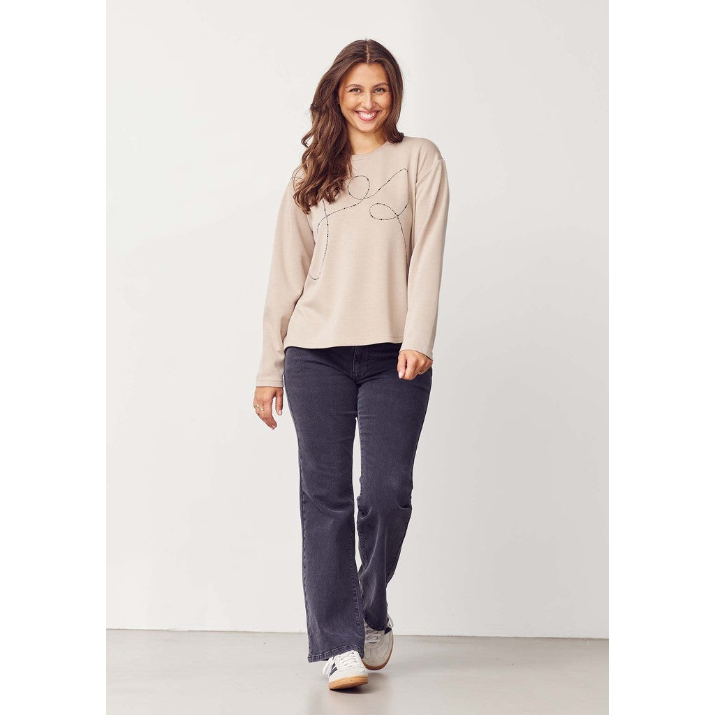 Pusero Kira beige-Puserot-Isay-Lahja ja sisustus Pussukka Katariina Home Oy