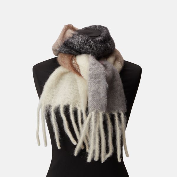 Kaulahuivi Mohair ruskea/musta/rose-Pipot/huivit/sukat-STACKELBERGS-Lahja ja sisustus Pussukka Katariina Home Oy