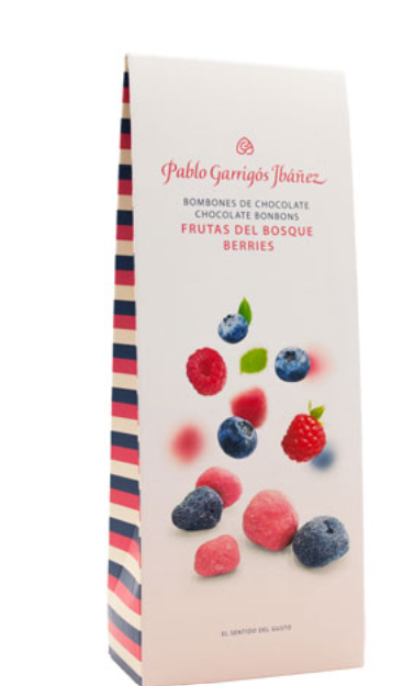 Suklaabonbon Vadelma&Mustikka-Karkit-Gourmet-Lahja ja sisustus Pussukka Katariina Home Oy