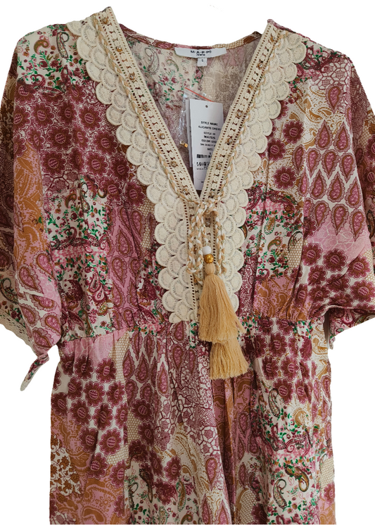 Mekko Alicante dusty rose-Mekot/Hameet-Marc Lauge-Lahja ja sisustus Pussukka Katariina Home Oy