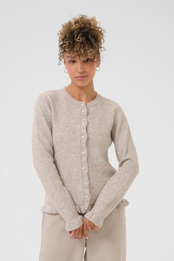 Neuletakki Jolly beige-Neuleet/Neuletakit-Cream Clothing-Lahja ja sisustus Pussukka Katariina Home Oy