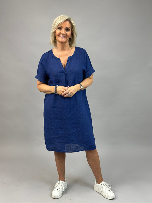 Pellavamekko Hildur eri värejä-Mekot/Hameet-Mix By Heart-Lahja ja sisustus Pussukka Katariina Home Oy