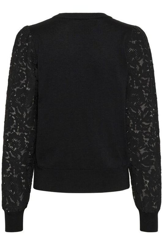 Neulepusero Pitsi Annemarie musta-Neuleet/Neuletakit-Culture-Lahja ja sisustus Pussukka Katariina Home Oy