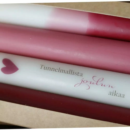 Kruunukynttilä "Tunnelmallista Joulun aikaa"-Kynttilät-Puttipaja-Lahja ja sisustus Pussukka Katariina Home Oy