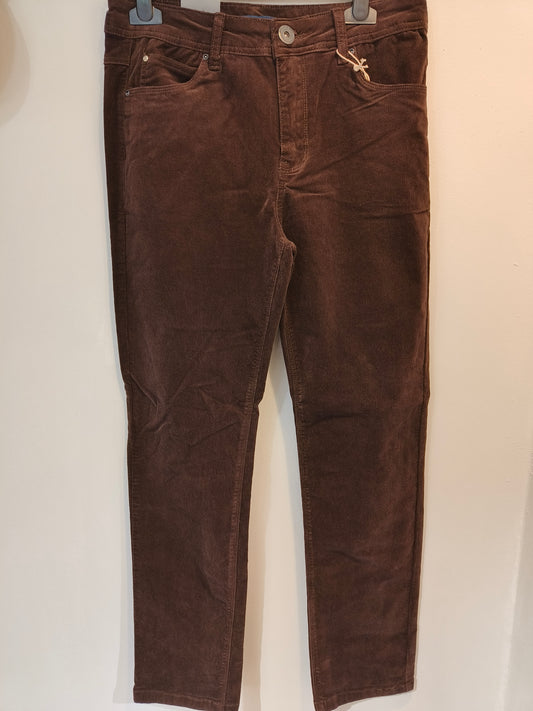 Samettihousut Luna ruskea-Housut/Farkut-Marc Lauge-Lahja ja sisustus Pussukka Katariina Home Oy