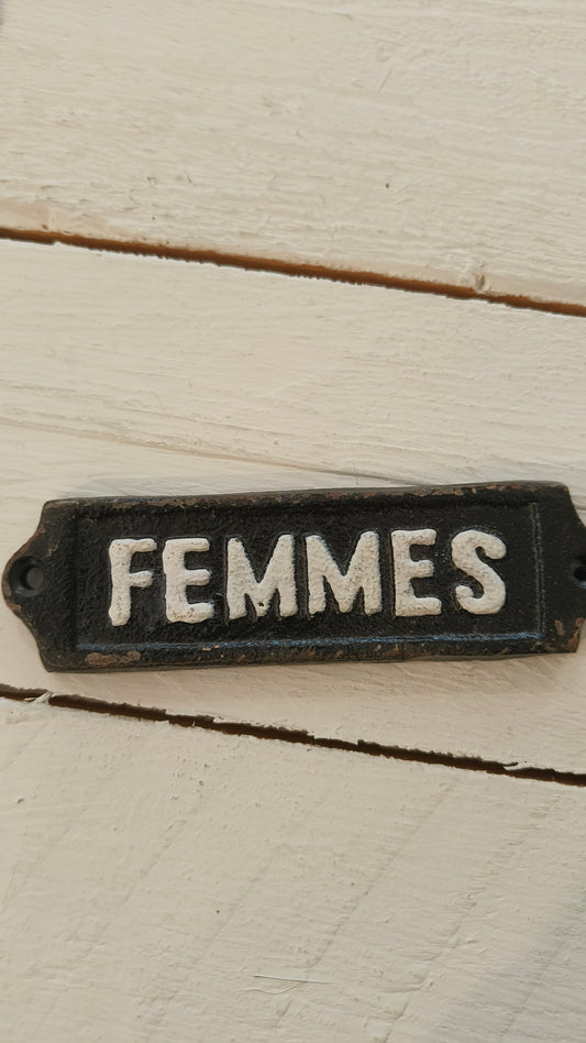 WC-Kyltti Femmes/Hommes-Sisustus-Katariinahome.fi - tyyliä elämääsi-Lahja ja sisustus Pussukka Katariina Home Oy