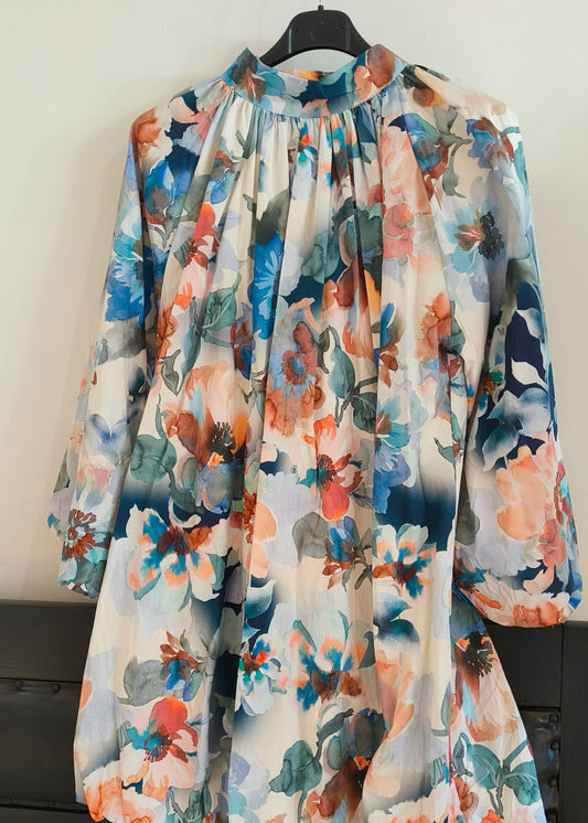 Mekko pallohelma kukallinen eri värejä-Mekot/Hameet-Peura Collection-Lahja ja sisustus Pussukka Katariina Home Oy