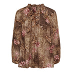 Pusero Octavia roosa/ruskea-Puserot-Marta du Chateau-Lahja ja sisustus Pussukka Katariina Home Oy