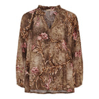 Pusero Octavia roosa/ruskea-Puserot-Marta du Chateau-Lahja ja sisustus Pussukka Katariina Home Oy