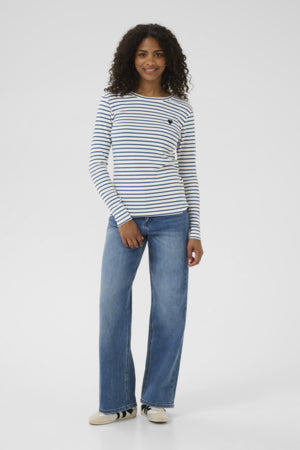 Pitkähihainen T-Paita Liddy eri värejä-T-Paidat-Kaffe-Lahja ja sisustus Pussukka Katariina Home Oy