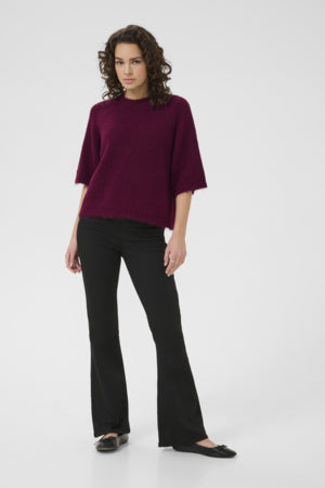 Neulepusero Emilie viininpunainen-Neuleet/Neuletakit-Kaffe-Lahja ja sisustus Pussukka Katariina Home Oy