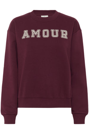 Collegepusero Elenora eri värejä-Puserot-Kaffe-Lahja ja sisustus Pussukka Katariina Home Oy