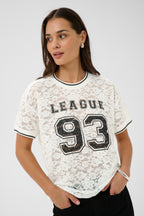 T-Paita Belle Lace valko/musta-T-Paidat-Kaffe-Lahja ja sisustus Pussukka Katariina Home Oy