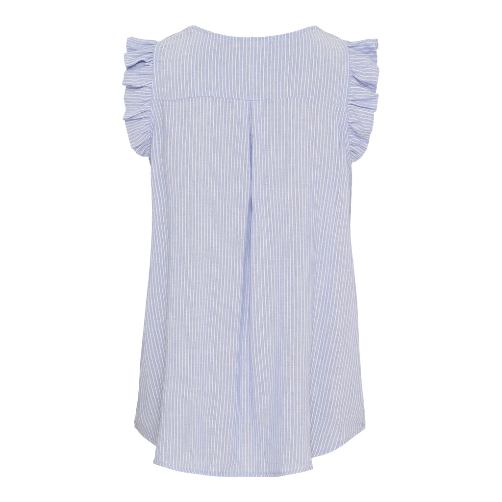 Toppi Giorgia sini/valkoraidallinen-Puserot-Marta du Chateau-Lahja ja sisustus Pussukka Katariina Home Oy