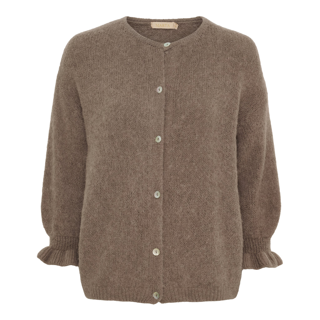 Neuletakki Juliana beige-Neuleet/Neuletakit-Marta du Chateau-Lahja ja sisustus Pussukka Katariina Home Oy