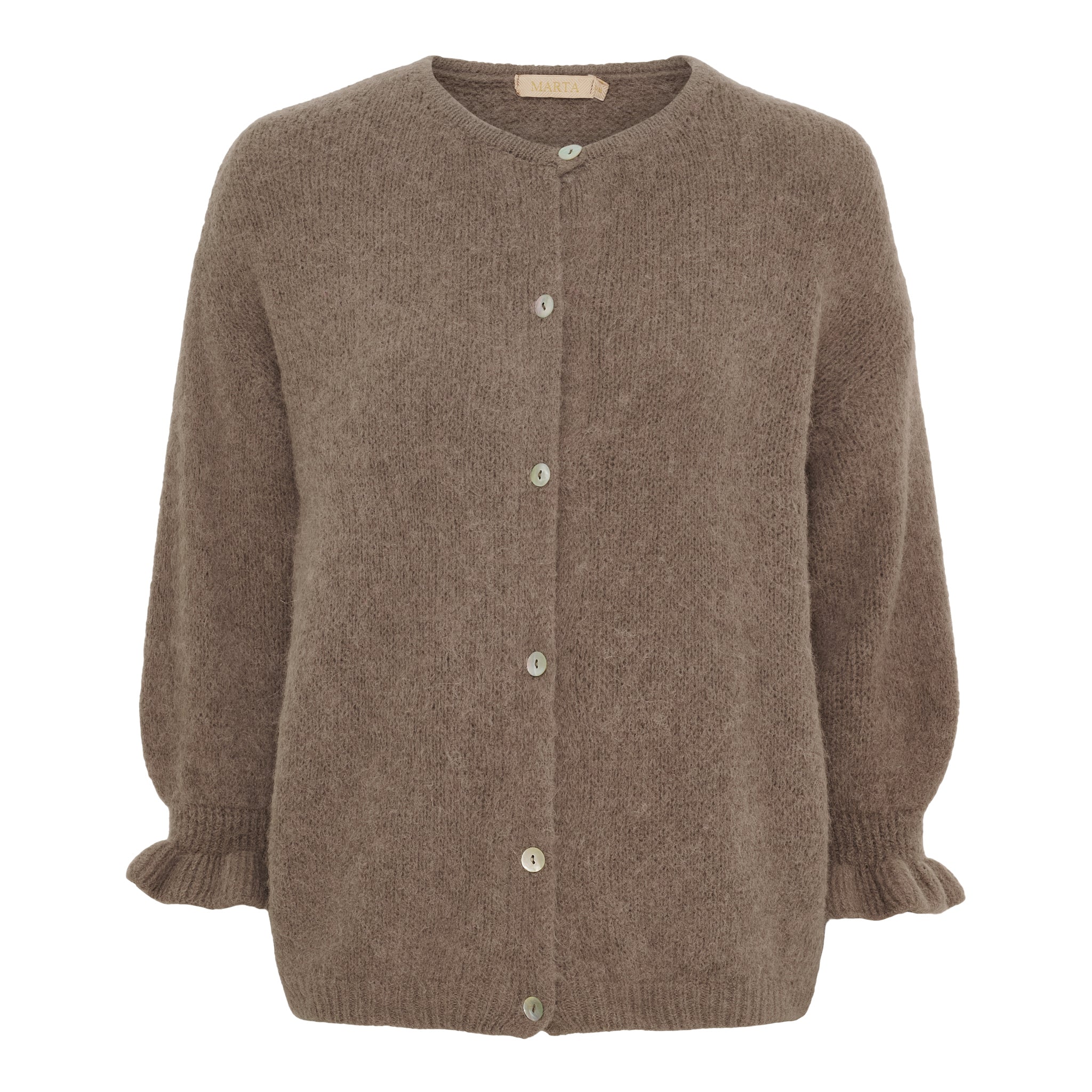 Neuletakki Juliana beige-Neuleet/Neuletakit-Marta du Chateau-Lahja ja sisustus Pussukka Katariina Home Oy