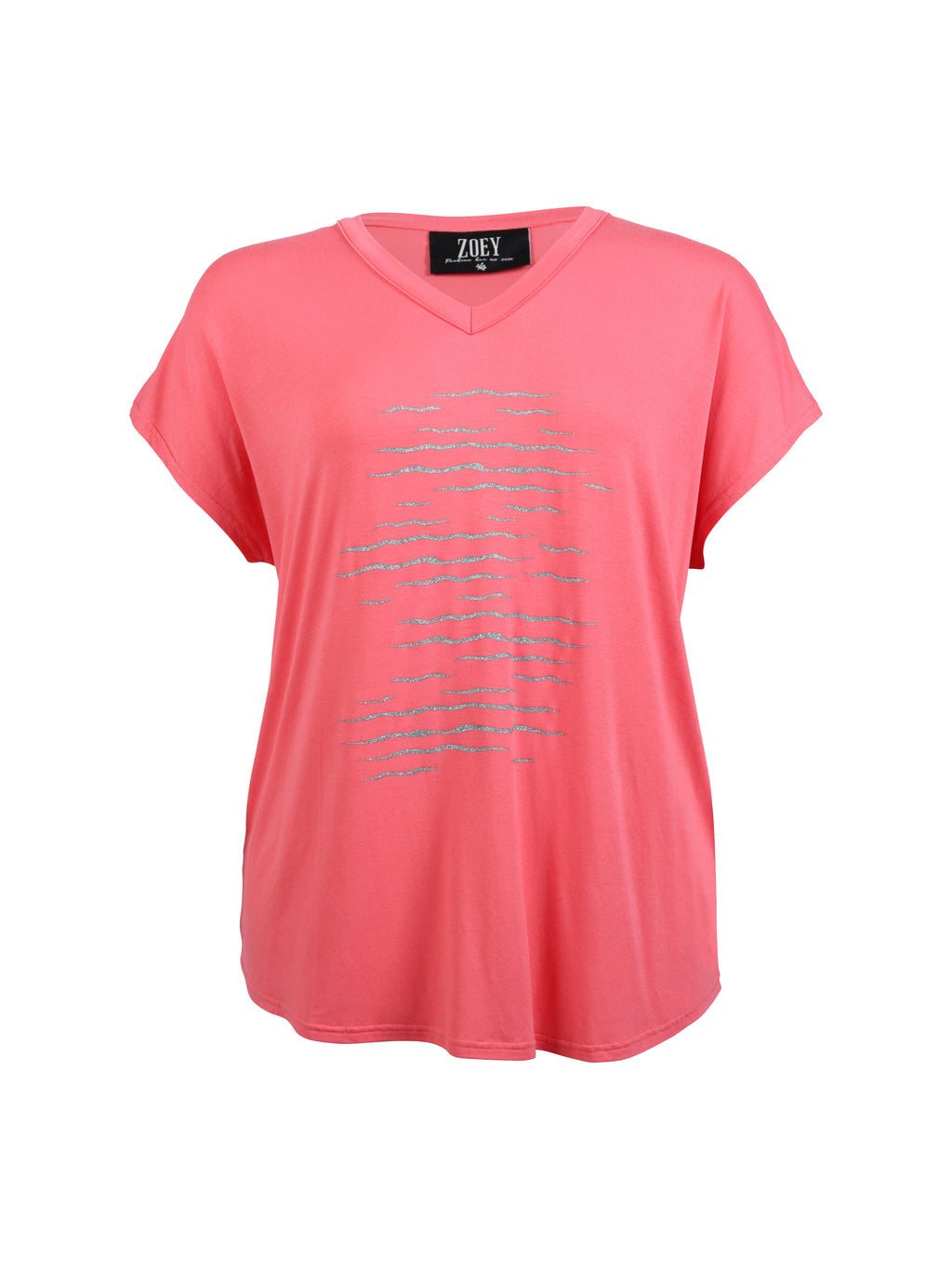 T-Paita Hope coral-T-Paidat-Zoey-Lahja ja sisustus Pussukka Katariina Home Oy