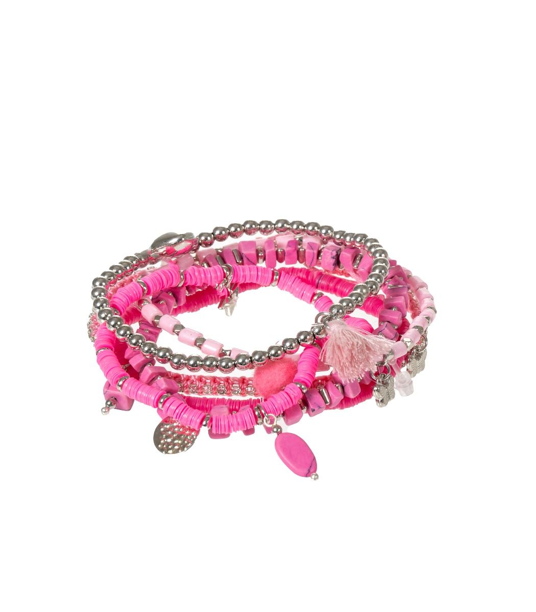 Rannekorusetti Pearl Glow pinkki Amanda B-Korut-Amanda B-Lahja ja sisustus Pussukka Katariina Home Oy