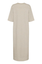 Mekko Ingina valko/beige raidallinen-Mekot/Hameet-Soaked in Luxury-Lahja ja sisustus Pussukka Katariina Home Oy