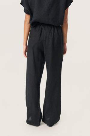 Pellavahousut Celian musta-Housut/Farkut-Soaked in Luxury-Lahja ja sisustus Pussukka Katariina Home Oy