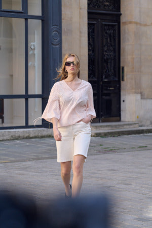 Shortsit Selino luonnonvalkoinen-Shortsit/Trikoot-Soaked in Luxury-Lahja ja sisustus Pussukka Katariina Home Oy