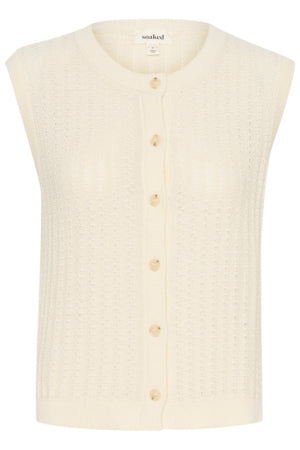 Neuleliivi Susanna luonnonvalkoinen-Neuleet/Neuletakit-Soaked in Luxury-Lahja ja sisustus Pussukka Katariina Home Oy