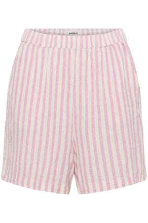 Shortsit Beliro pinkki/valkoraidallinen-Shortsit/Trikoot-Soaked in Luxury-Lahja ja sisustus Pussukka Katariina Home Oy