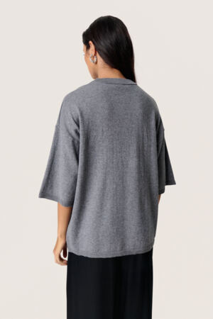 Neule Sanja harmaa-Neuleet/Neuletakit-Soaked in Luxury-Lahja ja sisustus Pussukka Katariina Home Oy