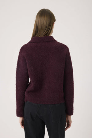 Neuletakki Selene viininpunainen-Neuleet/Neuletakit-Soaked in Luxury-Lahja ja sisustus Pussukka Katariina Home Oy