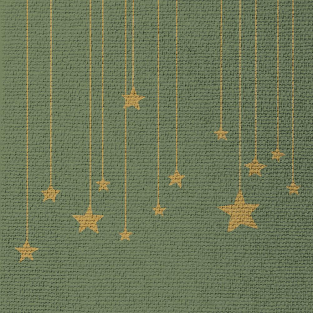 Paperiservetti Stars on Canvas vihreä-Astiat ja kattaus-PPD-Lahja ja sisustus Pussukka Katariina Home Oy