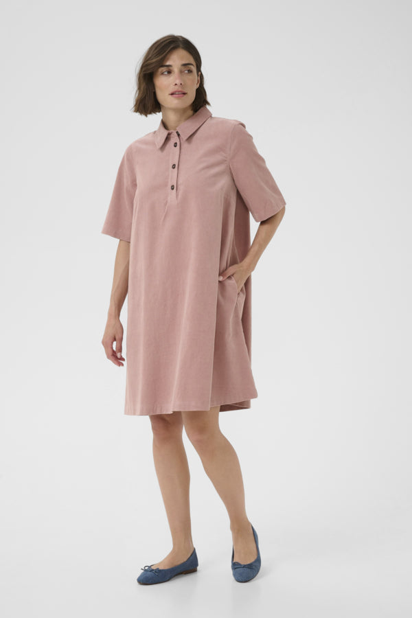 Samettimekko Betonia vanha roosa-Mekot/Hameet-Culture-Lahja ja sisustus Pussukka Katariina Home Oy