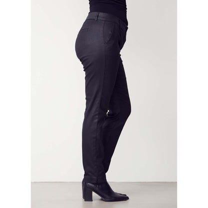 Koutattu housu Isay musta-Housut/Farkut-Isay-Lahja ja sisustus Pussukka Katariina Home Oy