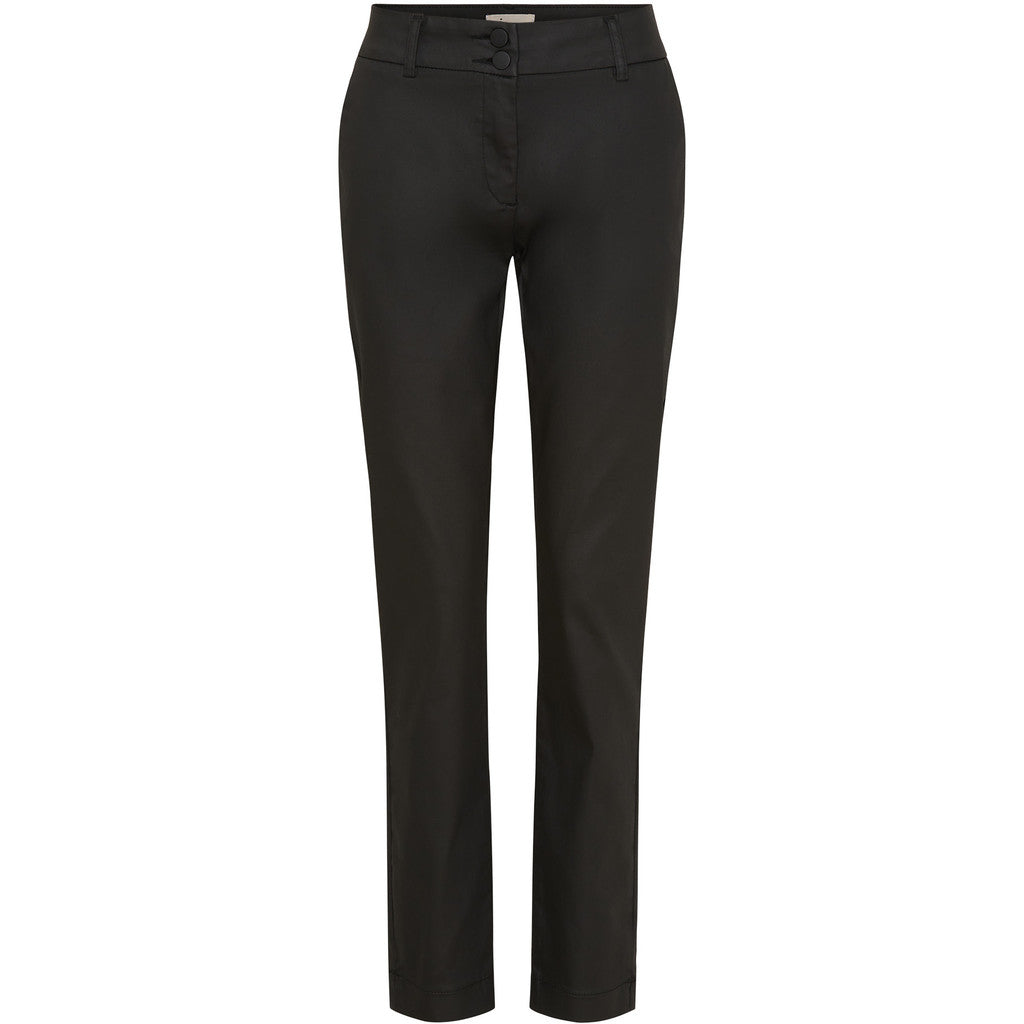 Koutattu housu Isay musta-Housut/Farkut-Isay-Lahja ja sisustus Pussukka Katariina Home Oy