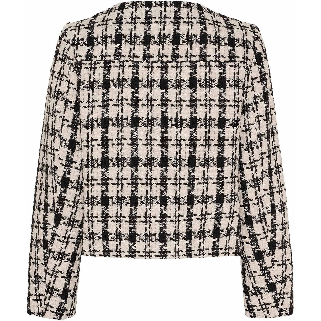 Jakku Emilie musta/kerma ruudullinen-Takit/Jakut-Isay-Lahja ja sisustus Pussukka Katariina Home Oy