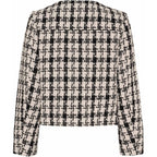 Jakku Emilie musta/kerma ruudullinen-Takit/Jakut-Isay-Lahja ja sisustus Pussukka Katariina Home Oy