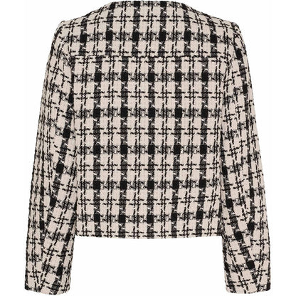 Jakku Emilie musta/kerma ruudullinen-Takit/Jakut-Isay-Lahja ja sisustus Pussukka Katariina Home Oy