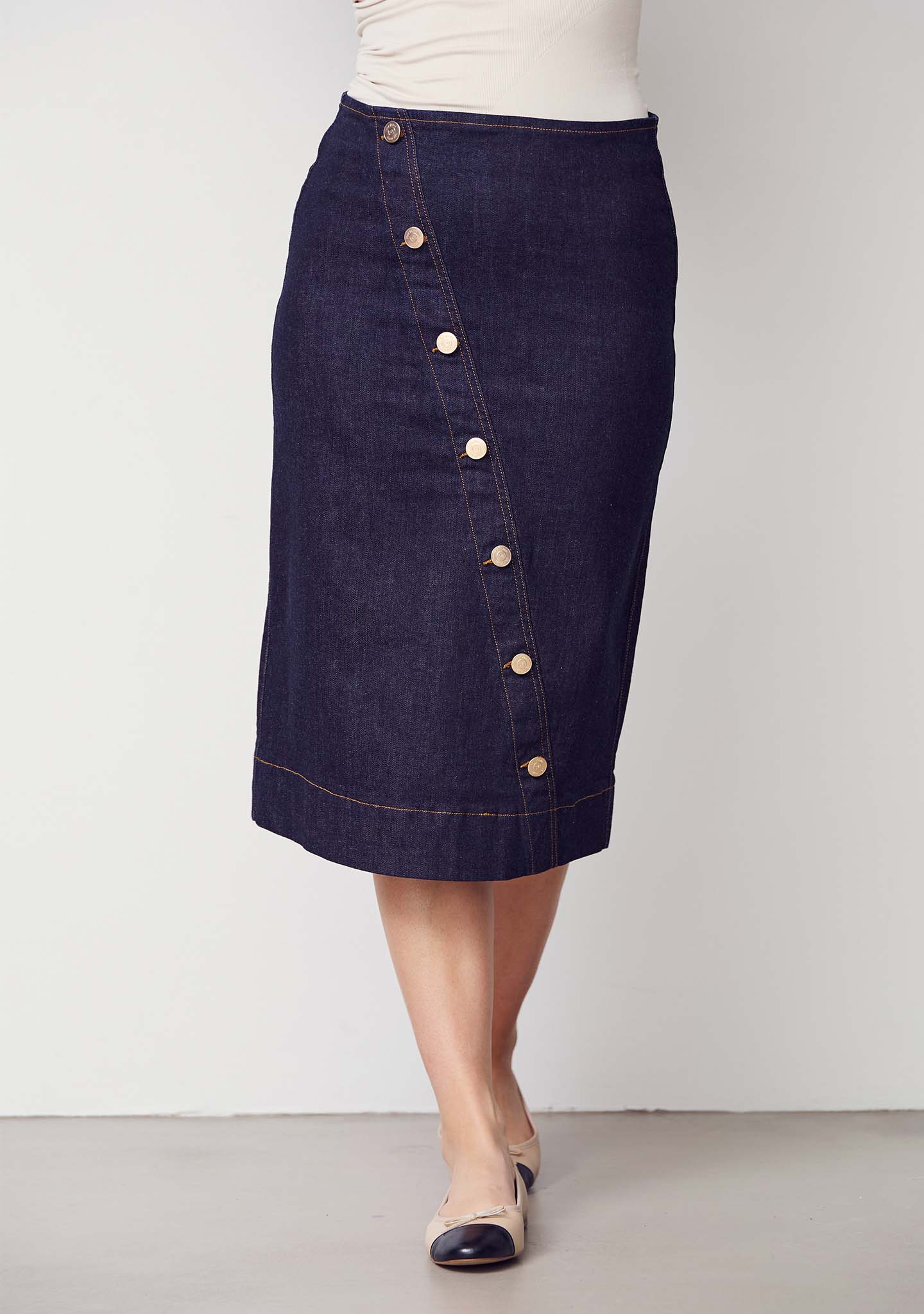 Farkkuhame Como tummansininen-Mekot/Hameet-Isay-Lahja ja sisustus Pussukka Katariina Home Oy