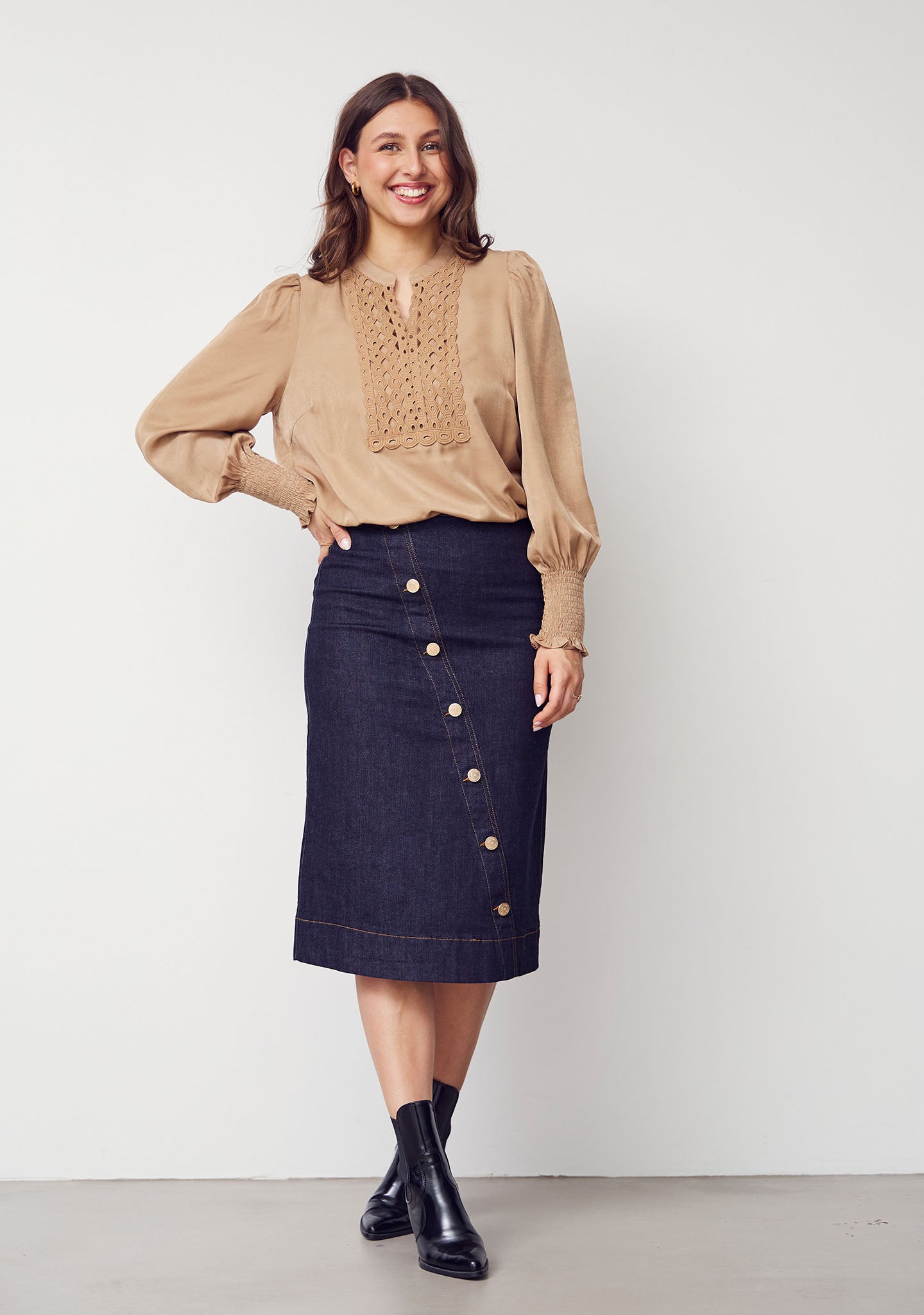 Farkkuhame Como tummansininen-Mekot/Hameet-Isay-Lahja ja sisustus Pussukka Katariina Home Oy