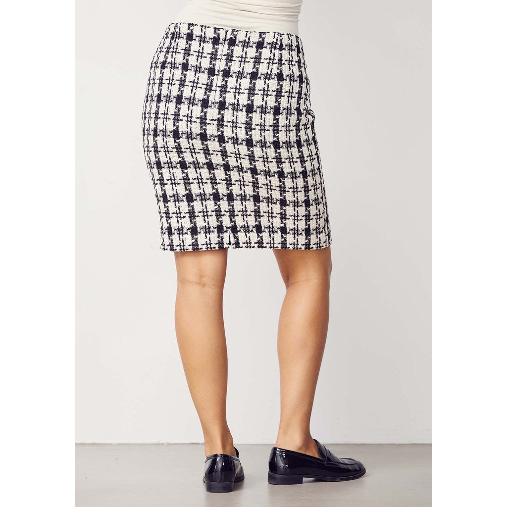 Hame Emilie musta/kerma ruudullinen-Mekot/Hameet-Isay-Lahja ja sisustus Pussukka Katariina Home Oy