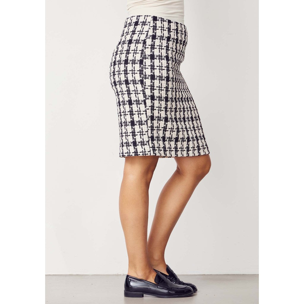 Hame Emilie musta/kerma ruudullinen-Mekot/Hameet-Isay-Lahja ja sisustus Pussukka Katariina Home Oy