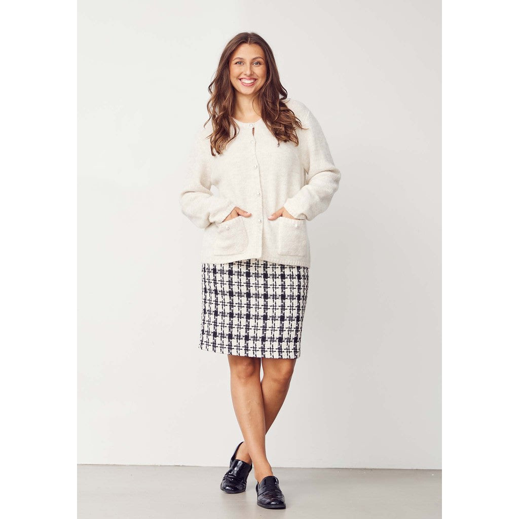 Hame Emilie musta/kerma ruudullinen-Mekot/Hameet-Isay-Lahja ja sisustus Pussukka Katariina Home Oy