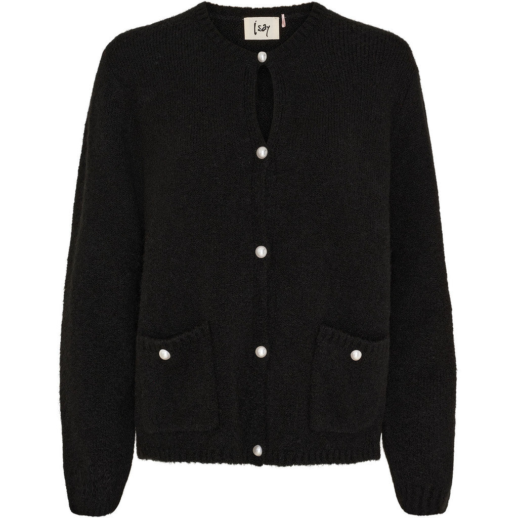 Neuletakki Anna musta-Neuleet/Neuletakit-Isay-Lahja ja sisustus Pussukka Katariina Home Oy