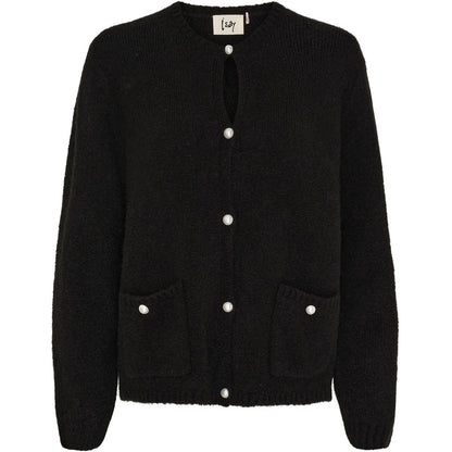 Neuletakki Anna musta-Neuleet/Neuletakit-Isay-Lahja ja sisustus Pussukka Katariina Home Oy