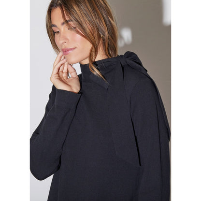 Neulepusero Frigga Bow musta-Neuleet/Neuletakit-Isay-Lahja ja sisustus Pussukka Katariina Home Oy