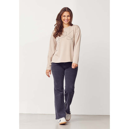 Pusero Kira beige-Puserot-Isay-Lahja ja sisustus Pussukka Katariina Home Oy